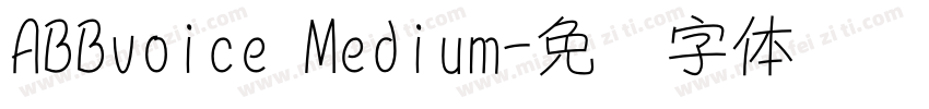 ABBvoice Medium字体转换